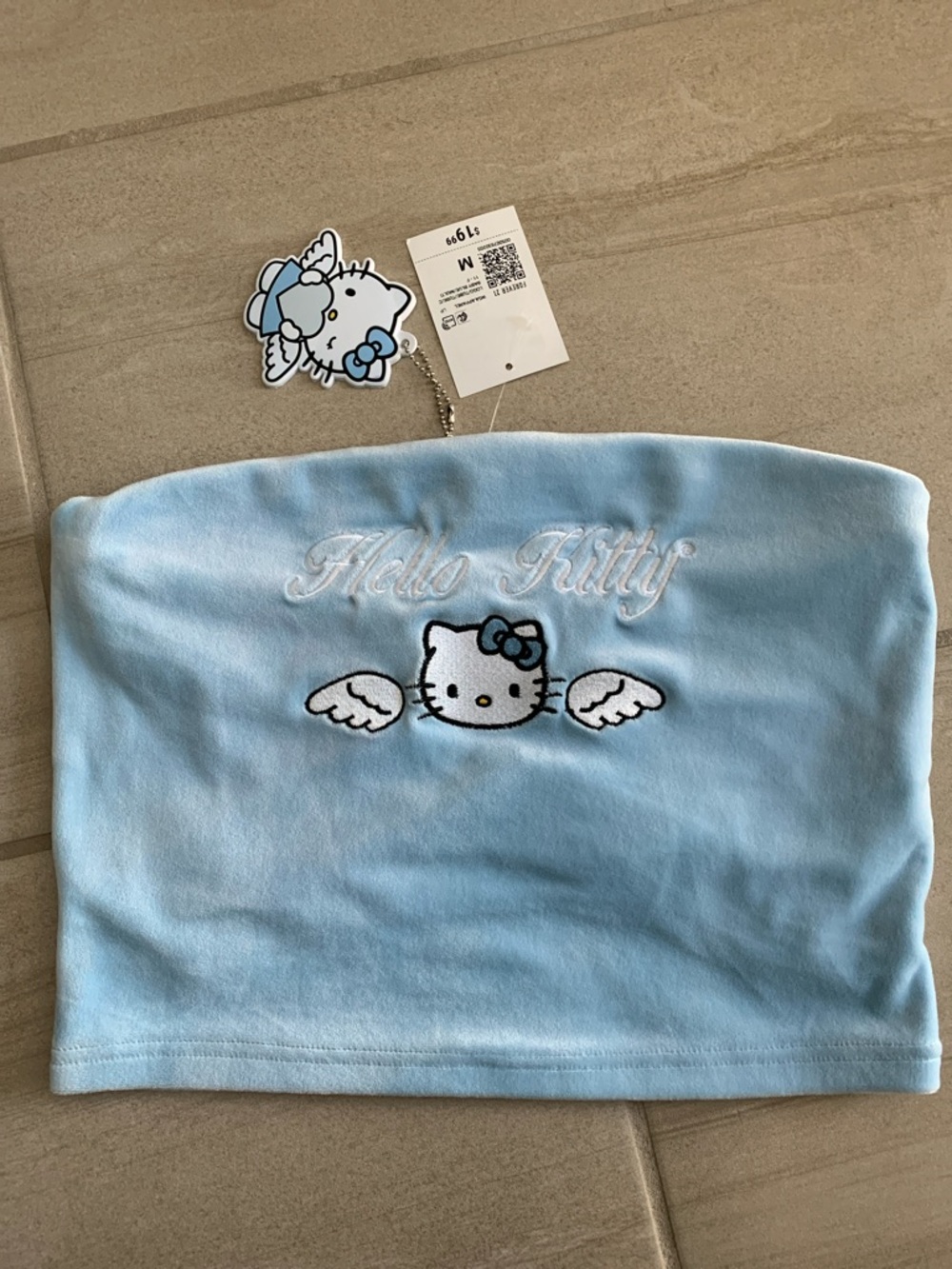 NWT Hello Kitty Forever21 Blue Angel Tube Top